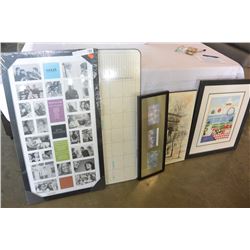 LOT OF NEW PRINTS AND WHITEBOARD