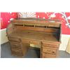 Image 2 : PINE ROLL TOP DESK