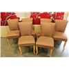Image 1 : SET OF SIX UPOLSTERED DESIGNER DINING CHAIRS