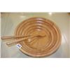 Image 1 : WOODEN SALAD BOWL & SPOONS