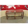 Image 1 : RATTAN GLASS TOP SOFA TABLE
