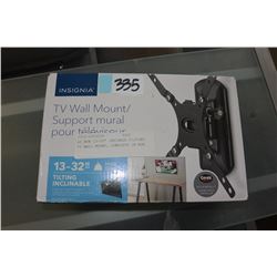 AS NEW 13-32" INSIGNIA TILTING TV WALL MOUNT, COMPLETE IN BOX