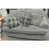 Image 1 : PILLOWBACK SOFA AND MATCHING LOVESEAT AND THROW PILLOWS