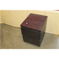 2 DRAWER ESPRESSO FINISH NIGHT STAND