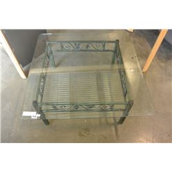 GLASSTOP COFFEE TABLE
