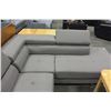 Image 2 : BRAND NEW MODERN 2PC SECTIONAL SOFA W/ ADJUSTABLE ARM & HEADRESTS RETAIL $2150