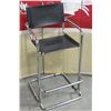 Image 1 : MODERN BLACK AND CHROME BARSTOOL