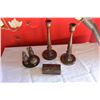 Image 1 : WOODEN CONDIMENT SET AND CANDLESTICKS