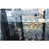Image 1 : 2 SHELVES OF CRYSTAL GLASSWARE