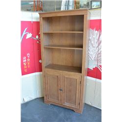 WALL SHELF UNIT WITH 2-DOOR CUPBOARD