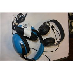 TWO PAIR OF HEADPHONES