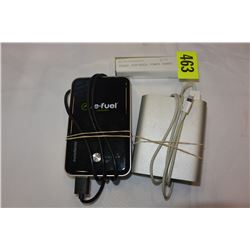 THREE PORTABLE POWER BANKS