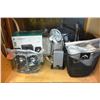Image 1 : SHELF LOT OF APPLIANCES AND SPEAKERS