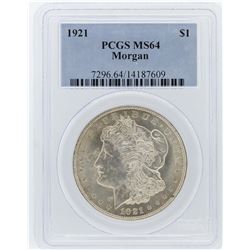 1921 PCGS MS64 Morgan Silver Dollar