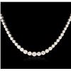 Image 1 : 14KT White Gold 4.62 ctw Diamond Necklace