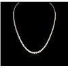 Image 2 : 14KT White Gold 4.62 ctw Diamond Necklace