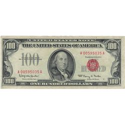 1966 $100 Red Seal Legal Tender Bank Note
