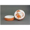 Image 2 : Chinese CopperRed Porcelain Cosmetics Box Hongxian