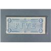 Image 2 : Feb 17 1864 Confederate States of America $5 Bill