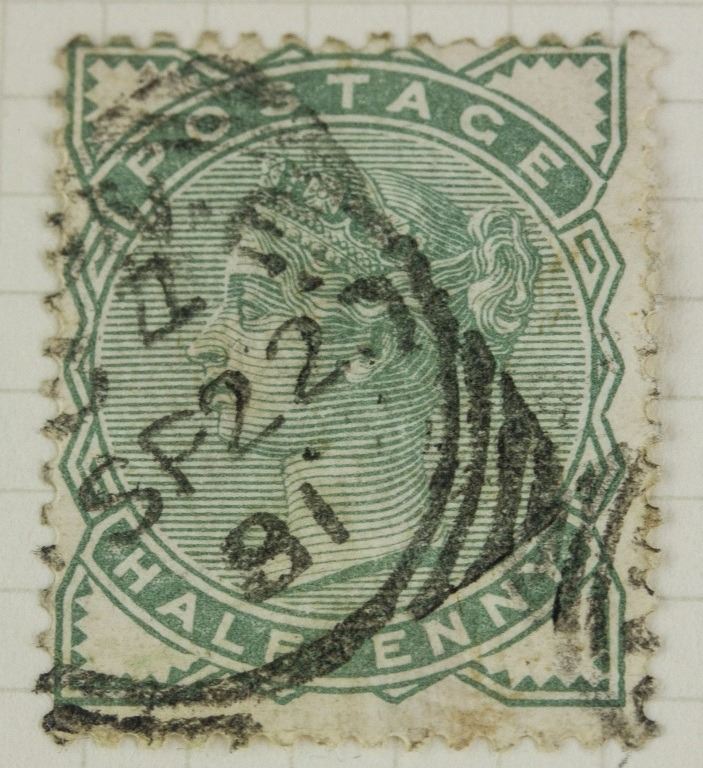 British Half Penny 18801881 Stamp
