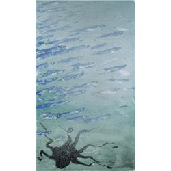 MIGUEL BARCELÓ (b. 1957) SUBMARIN signed, titled and dated "Barcelo SUBMARIN 2000" on the reverse...