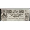 Image 1 : 1800s Twenty-Five Cents Erie & Kalamazoo Rail Road Company Obsolete Note