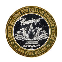 .999 Silver Flamingo Las Vegas Nevada $10 Casino Limited Edition Gaming Token