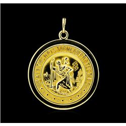 14KT Yellow Gold St. Christopher Pendant