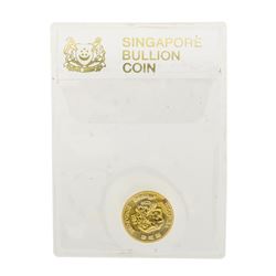 1984 Singapore 1/10 oz Gold Coin