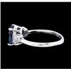 Image 3 : 14KT White Gold 2.47ct Blue Sapphire and Diamond Ring