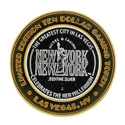 .999 Silver New York New York Hotel and Casino $10 Casino Limited Edition Gaming