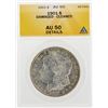 Image 1 : 1901 $1 Morgan Silver Dollar Coin Damaged Cleaned ANACS AU50 Details
