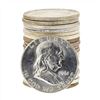 Image 1 : Roll of (20) 1961 Brilliant Uncirculated Franklin Half Dollar Coins