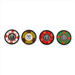 Set of (4) Lady Luck Casino Chips
