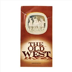 Lincoln Mint 4 oz. Old West Coming Thru the Rye Limited Edition Silver Proof Med