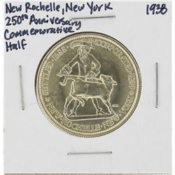 1938 New Rochelle New York 250th Anniversary Commemorative Half Dollar