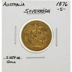 1876-S Australia Sovereign Gold Coin