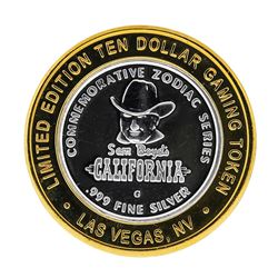 .999 Fine Silver Sam Boyd's California $10 Casino Limted Edition Gaming Token