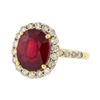 Image 1 : 14KT Yellow Gold 5.78ct Ruby and Diamond Ring