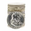 Image 1 : Roll of (20) 1959-D Brilliant Uncirculated Franklin Half Dollar Coins