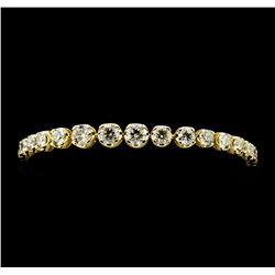 14KT Yellow Gold 11.34ctw Diamond Tennis Bracelet