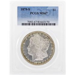 1879-S $1 Morgan Silver Dollar Coin PCGS MS67