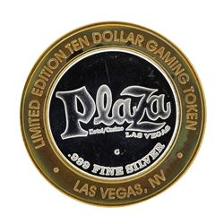 .999 Silver Plaza Hotel and Casino Las Vegas Nevada $10 Casino Limited Edition G