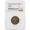 Image 1 : 1883-EB Sweden 1 Krona Silver Coin NGC AU53