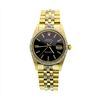 Image 1 : Rolex 14KT Yellow Gold 0.80ctw Diamond Date Model Mens Wristwatch