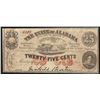 Image 1 : 1863 Twenty-Five Cents The State of Alabama Obsolete Note