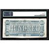 Image 2 : 1864 $100 The Confederate States of America Note PMG AU50