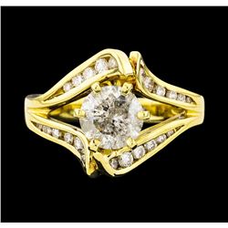 18KT Yellow Gold 1.86ctw Diamond Ring
