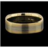 Image 2 : 14KT Two Tone Gold Mens wedding Band