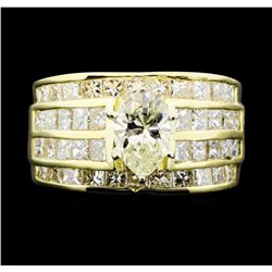 14KT Yellow Gold 3.50ctw Diamond Ring